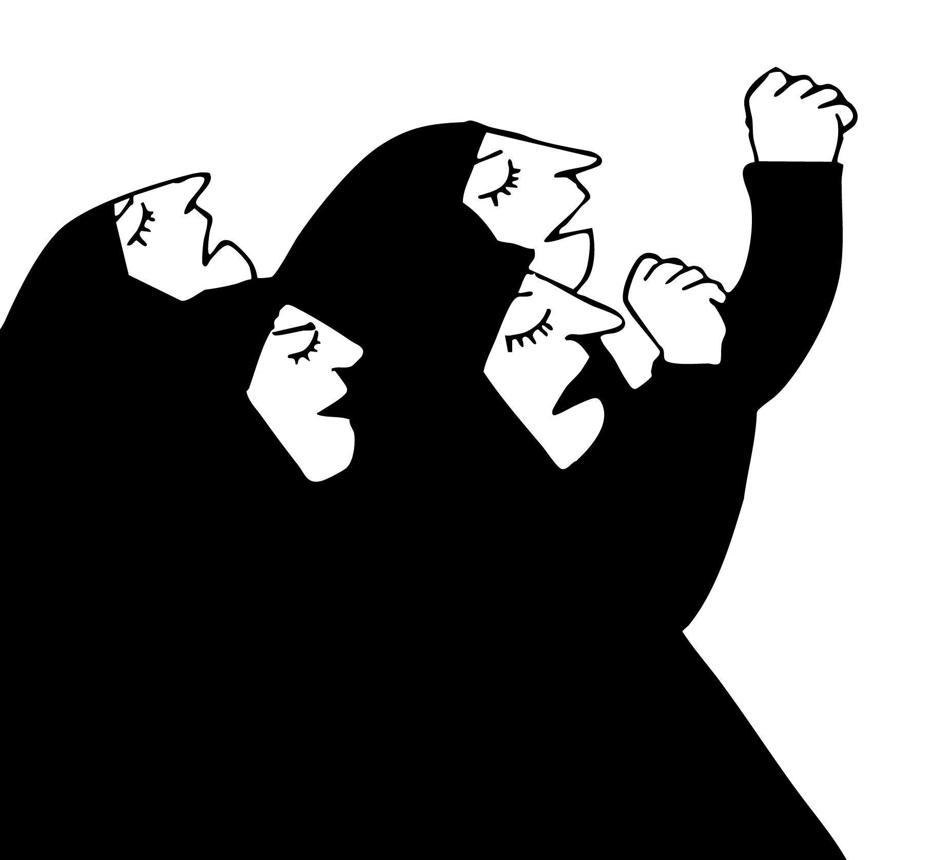 manifestant women with hijab